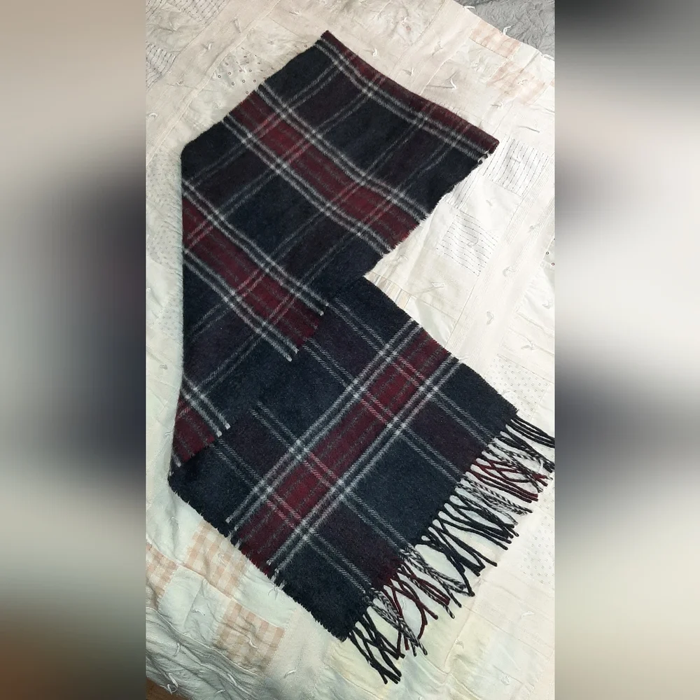 🍁JOSEPH & LYMAN🍂Plaid Cashmere Scarf